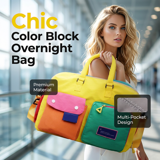 Casual Colorblock Weekendtas