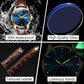 ⏳Tijdelijk Aanbod⏰ Heren Eenvoudig Horloge met Dag & Datum – Roestvrij Staal, Lichtgevende Wijzers, Klassiek ✨