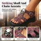 Dames Gothic Skull Platform Sandalen