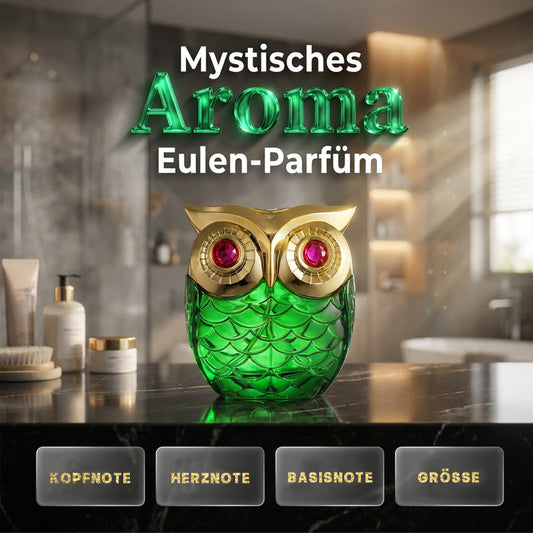 🔥🦦 50% KORTING! Mystical Eau de Parfum – Mysterieuze Geur, Elegante Uilenfles, Langdurig. 🌙💎