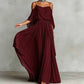 Dames Elegante Cold Shoulder Vloeiende Maxi Jurk