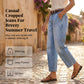 Dames Hoge Taille Cropped Barrel Jeans