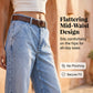 Dames Hoge Taille Cropped Barrel Jeans