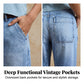 Dames Hoge Taille Cropped Barrel Jeans