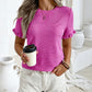 Dames Elegante Ruche Mouw Zomertop