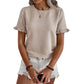 Dames Elegante Ruche Mouw Zomertop
