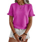 Dames Elegante Ruche Mouw Zomertop
