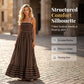 Dames Gestreepte Cami Maxi Jurk