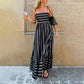 Dames Gestreepte Cami Maxi Jurk