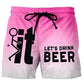 Heren 3D Grafisch Bedrukte Casual Shorts