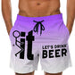 Heren 3D Grafisch Bedrukte Casual Shorts