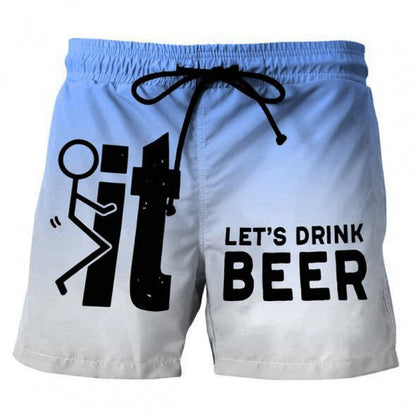 Heren 3D Grafisch Bedrukte Casual Shorts
