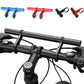 Geen ruimte meer op het fietsstuur voor lamp, GPS en telefoonhouder naast elkaar – Aluminium Stuurverlenger | 10 of 20 cm | Rubberen Pakking | Rood, Zwart of Blauw 🚲🔧