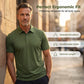 Heren Zomer Ademend Gekraagd T-Shirt