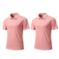 Heren Zomer Ademend Gekraagd T-Shirt
