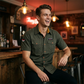 Heren Klassieke Pasvorm Korte Mouw Casual Shirt