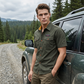 Heren Klassieke Pasvorm Korte Mouw Casual Shirt