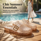 Dames Casual Glitter Slide Sandalen