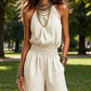 Dames Elegante Rugloze Halter Jumpsuit