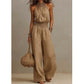 Dames Elegante Rugloze Halter Jumpsuit