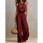 Dames Elegante Rugloze Halter Jumpsuit