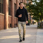 Heren Slim Fit Gescheurde Denim Jeans