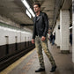 Heren Slim Fit Gescheurde Denim Jeans