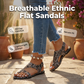 Dames Etnische Platte Slide Sandalen