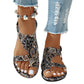 Dames Etnische Platte Slide Sandalen