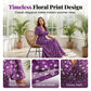 Dames Elegante Bloemen V-Hals Jurk