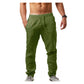 Heren Casual Linnen Trekkoord Broek