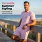 👕 Zomerse tweedelige set voor heren: polo en korte broek ☀️