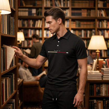 👕 Zomerse tweedelige set voor heren: polo en korte broek ☀️