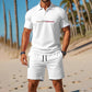 👕 Zomerse tweedelige set voor heren: polo en korte broek ☀️
