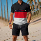 👕 Zomerse tweedelige set voor heren: polo en korte broek ☀️