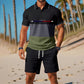 👕 Zomerse tweedelige set voor heren: polo en korte broek ☀️