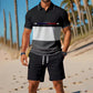 👕 Zomerse tweedelige set voor heren: polo en korte broek ☀️