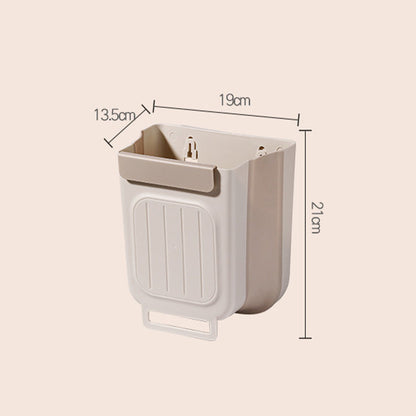 🍃 NU 50% KORTING! 🥳 Multifunctionele opvouwbare hangprullenbak – ruimtebesparend, wandmontage, voor keukenkastjes of aanrecht, ideaal voor etensresten.