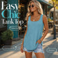 Dames Zomer Mouwloos Tanktop Effen Kleur T-Shirt