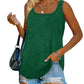 Dames Zomer Mouwloos Tanktop Effen Kleur T-Shirt