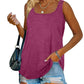 Dames Zomer Mouwloos Tanktop Effen Kleur T-Shirt