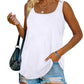 Dames Zomer Mouwloos Tanktop Effen Kleur T-Shirt