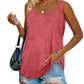 Dames Zomer Mouwloos Tanktop Effen Kleur T-Shirt