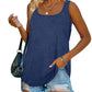 Dames Zomer Mouwloos Tanktop Effen Kleur T-Shirt