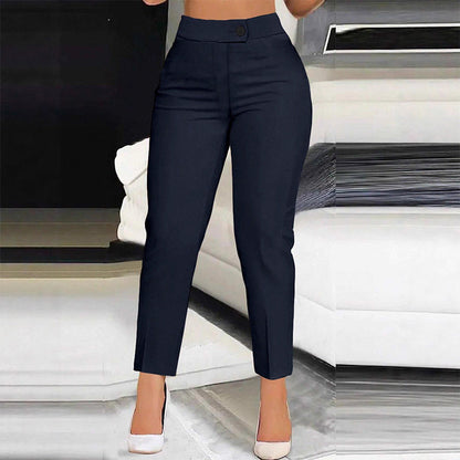 Dames Hoge Taille Cropped Pantalon