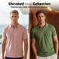 Heren Casual V-hals T-shirt Contrastbies Korte Mouw Zomertop