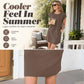 Dames Ronde Hals Effen Kleur Jurk