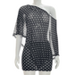 Asymmetrische Sjaal Top & Hoge Taille Rok Set