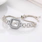 Dames Trekkoord Armband Horloge Vierkant Quartz