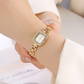Dames Trekkoord Armband Horloge Vierkant Quartz